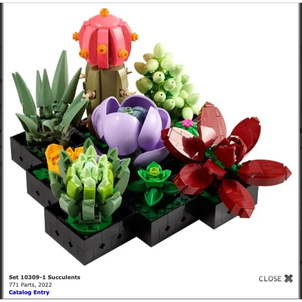 10309 Succulents Lego Set